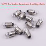10ST Miniatyrrunda 0,3A 2,5V Liten ljuskanon för student