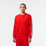 Lacoste Sweatshirt Jogger homme classic fit avec bandes siglées en molleton Taille XL Rouge Vif