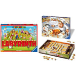 Ravensburger Super Mario Brothers Labyrinth - Moving Maze Family Board Game & Bugs in the Kitchen Board Game