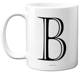 Personalised Alphabet Initial Mug - Letter B Mug, Gifts for Him Her, Fathers Day, Mothers Day, Birthday Gift, 11oz Ceramic Dishwasher Safe Mugs, Anniversary, Valentines, Christmas Present, Retirement