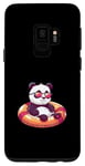 Coque pour Galaxy S9 Bande dessinée Panda mignon en vacances d'été