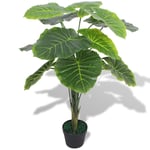 vidaXL kunstig taro-plante med urtepotte 70 cm grøn