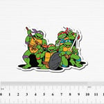 Cartoon Ninja Turtles Waterproof Sticker For Luggage Car Guitar Skateboard Phone Laptop Bicycle Kids Stickers
