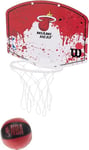 Wilson Mini Panier de Basket, Hoop NBA TEAM MINI HOOP, MIAMI HEAT, plastique