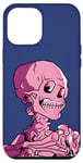 Coque pour iPhone 15 Plus Van Gogh Line Art, Tête de squelette