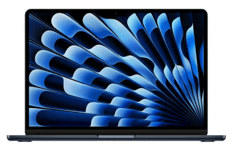 Apple MacBook Air 13.6 tum, Apple M3 8-core CPU 10-core GPU, 16 GB, 512 GB SSD, 70W strömadapter - Midnatt