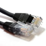 1m Network Ethernet RJ45 Cat5E UTP PATCH Cable Lead Modem Router Switch Black