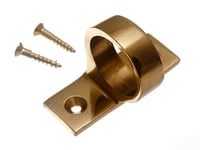 NEW 2 X Window Shutter Sash Lift Ring Pulls Solid Polished Brass + Screws - Ones