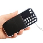 Kebidu haut-parleur de téléphone portable MP3 lecteur de musique audio radio FM haut-parleur avec lampe de poche prise USB AUX TF