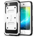 i-Blason iPod Touch 5th/6th/7th Generation Case, Armorbox [Dual Layer] Hybrid Full body Case with Built-in Screen Protector (White)