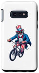 Galaxy S10e Uncle Sam Riding Bicycle 4th of July Cycling Boys Girls Kids Case