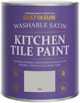 Rust-Oleum Satin Kitchen Tile Paint 750ml - Flint