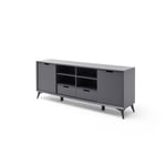 Buffet/bahut modulable moderne 180 cm gris/blanc Etienne Gris