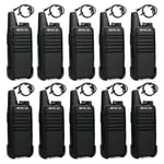 Retevis RT622 Two Way Radio, Walkie Talkies with Headset, PMR446 License Free, VOX, Rechargeable 2 Way Radio, 16 Channels CTCSS/DCS, Two Way Radio Portable for Schools, Restaurants (Black, 10 Pcs)