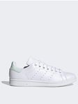 adidas Originals Stan Smith Shoes - White, White/Green/Black, Size 9, Women