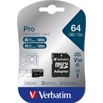 Micro SDXC Card PRO U3 Class 10 A2 512GB w/adaptor 10st