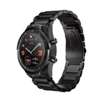 Mobvoi Ticwatch Pro/Ticwatch S2/Ticwatch E2 Stilrent länkarmband i metall, Svart