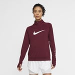 Get outside with an updated running essential. The Nike Swoosh Run Top features a textured material that's lightweight and breathable. Sweat-Wicking Material Updated knit fabric feels It's powered by Dri-FIT Technology to help you stay dry comfortable. Just It A at the centre of chest delivers classic look. has feel. Women's 1/2-Zip Running - Red