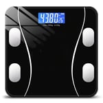 Smart Badrumsvåg - Bluetooth Svart Black Black