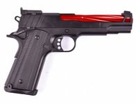 GE - 1911 Rød Gassdrevet Softgun Pistol med Blowback- Full Metal