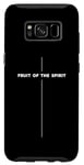 Coque pour Galaxy S8 Fruit of the Spirit - Croix religieuse chrétienne avec verset biblique