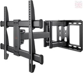Perlegear TV Wall Bracket for 37-84 Inch Flat/Curved TVs up to 60kg, Swivel
