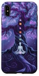 Chakra Méditation Arbre Nature Univers Éléments Coque pour iPhone XS Max