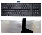 New Laptop Keyboard Compatible With TOSHIBA Satellite Pro C50-A-137, Pro C50-A-137 C50 C50D L50 C55-A, PRO C50-A-1HP UK Layout English Keyboard QWERTY with Frame