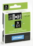 Dymo Labelmaker 4500 Dymo D1 Tape Hvit på Sort 12mm (7m) S0720610 45021 (Kan sendes i brev) 50093155