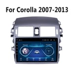 Android Navigation GPS Auto Autoradio Stéréo- pour Toyota Corolla 2007-2013, Lecteur MirrorLink avec Bluetooth WiFi FM USB 9 Pouces Nav 2 Din