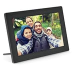 InLine®, WiFRAME Cadre Photo numérique WiFi 10,1", 1280 x 800 16:9 LCD IPS écran Tactile Frameo Application Noir