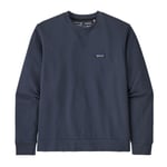 Patagonia Herre Organic Cotton Crewneck Sweatshirt (Blå (SMOLDER BLUE) Medium)