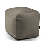 Plus 50 Barcelona sittpuff sammet OEKO-TEX ® (Färg: Taupe)