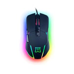 AKUMA - Souris Gaming Otaku M03 7200DPI Rétroéclairage LED RGB - Capteur Optique de 1200 à 7200 DPI - 7 Boutons - programmable - Confortable et Légère - Compatible PC/PS4/PS5/Xbox - Noir