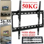 TV Wall Bracket Mount Tilt For 26 30 32 37 40 42 44 47 55 Inch 3D LCD LED Plasma