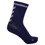 hummel Unisex Elite Inendørs Sok Lav Pa Socks, Navy/Paisley Purple, 35 EU