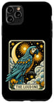 iPhone 11 Pro Max Funny Macaw Parrot Moon Tarot Card Men Women Parrot Lover Case