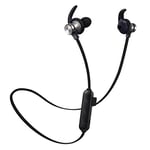 OIUY Bluetooth Wireless Headphones 5.0 Support TF Card Sport Headset Handsfree Stereo Earphone with Mic for IOS Android (Color : Black)