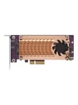 Dual M.2 22110/2280 PCIe SSD expansion card f