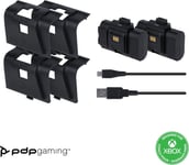 PDP Gaming Play and Charge Kit for Xbox Series XS, Xbox One Black, 20 hour bat