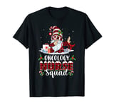 Oncology Nurse Squad Gnome Christmas Plaid Xmas Stethoscope T-Shirt