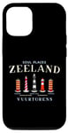 Coque pour iPhone 14 Zélande, côte de la mer du Nord Pays-Bas, phares dessin