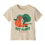 Patagonia Patagonia Baby Graphic T-shirt - Farm Snacks: Undyed Natural - Barn - 4T- Naturkompaniet