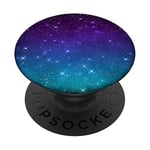 PopSockets Purple & Blue Night Sky Galaxy & Stars PACJ0373 PopSockets PopGrip: Swappable Grip for Phones & Tablets
