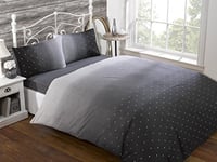 Rapport Home Galaxy 4-Piece Bedding Set, King-Black, Polyester-Cotton