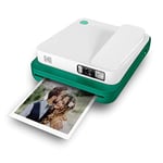 KODAK Smile Classic Digital Instant Camera with Bluetooth (Green) 16MP Pictures, 35 Prints per Charge – Includes Starter Pack 3.5 x 4.25" ZINK Photo Paper, Sticker Frames Edition
