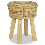 Tabouret Résine Tressée Pouf Repose-Pied Siège de Salon Bureau Café vidaXL