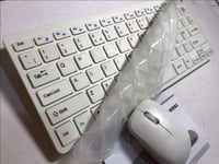 White Wireless Small Keyboard and Mouse Set for Mac Mini Quad Core i5 2014