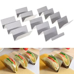 Stainless Steel Mexican Display Stand Shell Rack Wave Shape Taco A3
