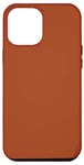 Coque pour iPhone 13 Pro Max Couleur unie orange rouille